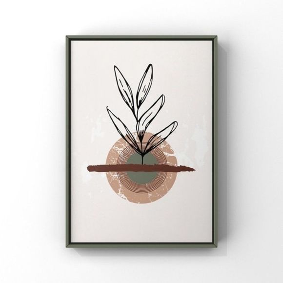 Modern minimalist boho abstract wall art print - Picture 1 of 3